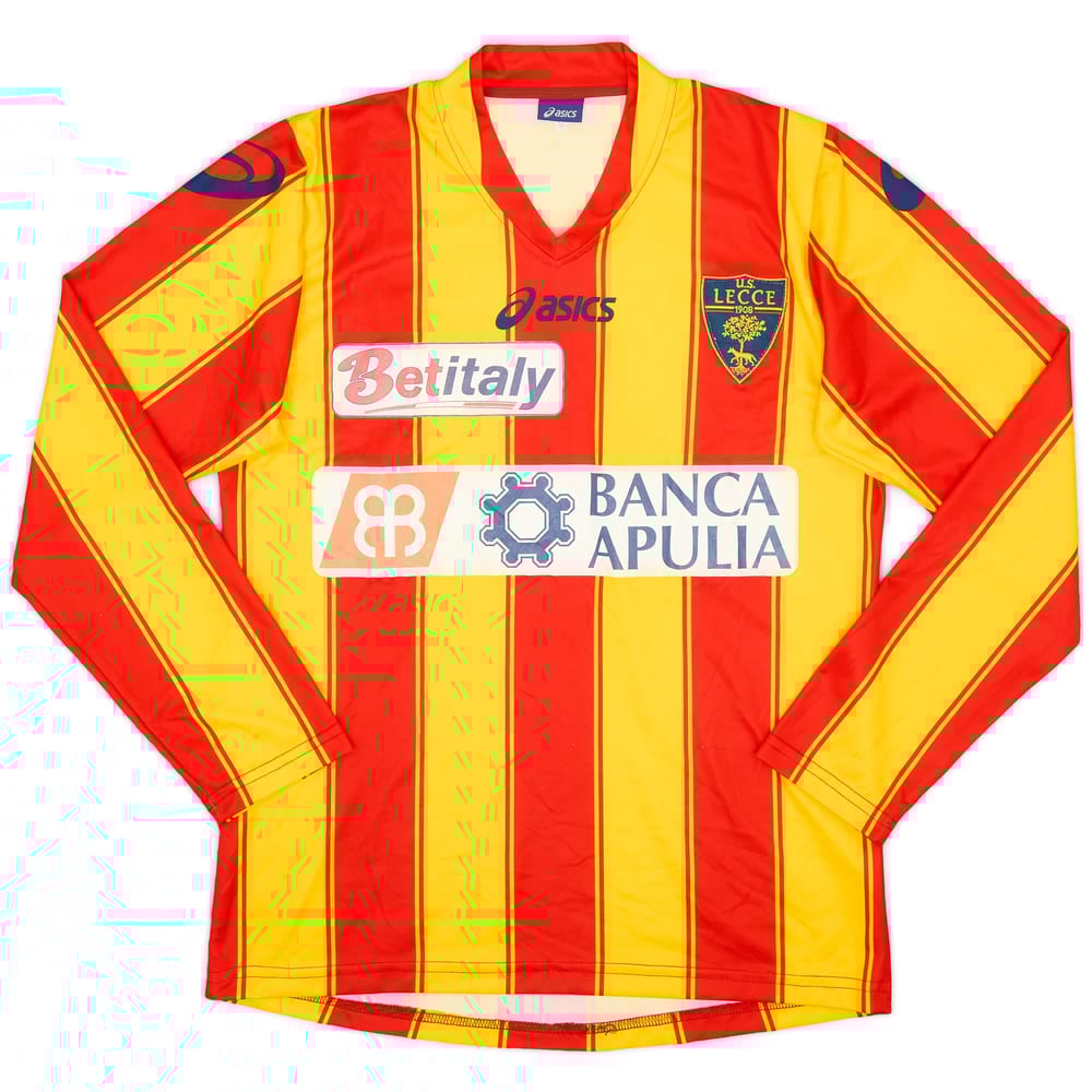 2011-12 Lecce Home L/S Shirt - 6/10 - (S)