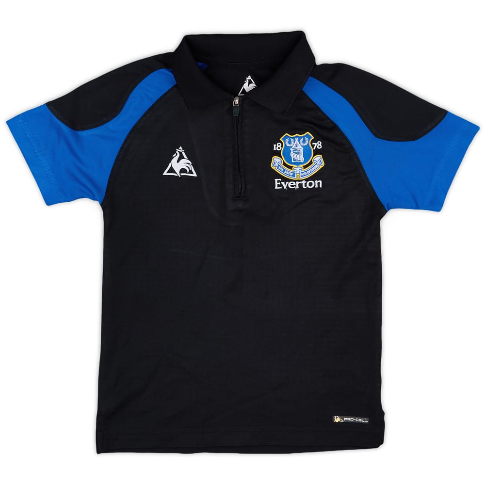 2010-11 Everton Le Coq Sportif 1/4 Zip Polo Shirt - 6/10 - (S.Boys)