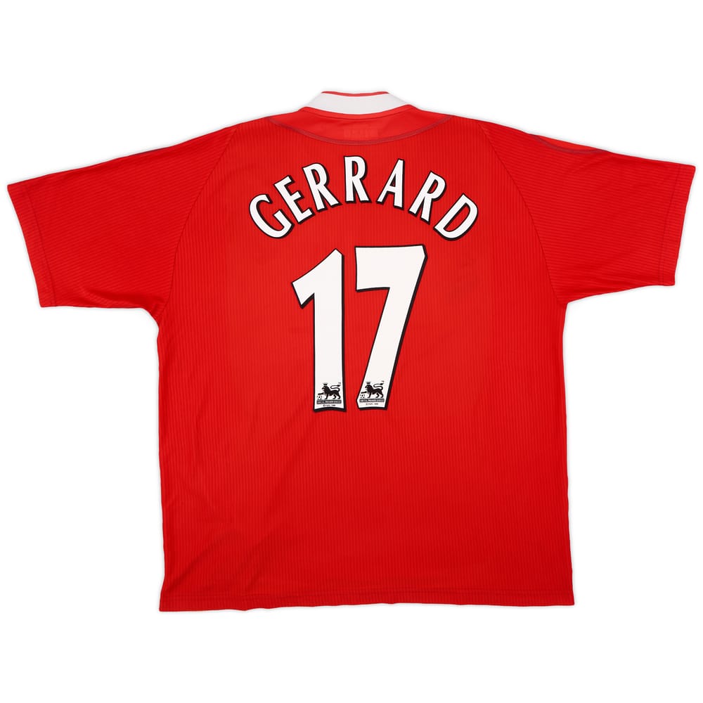 2002-04 Liverpool Home Shirt Gerrard #17 - 5/10 - (XL)