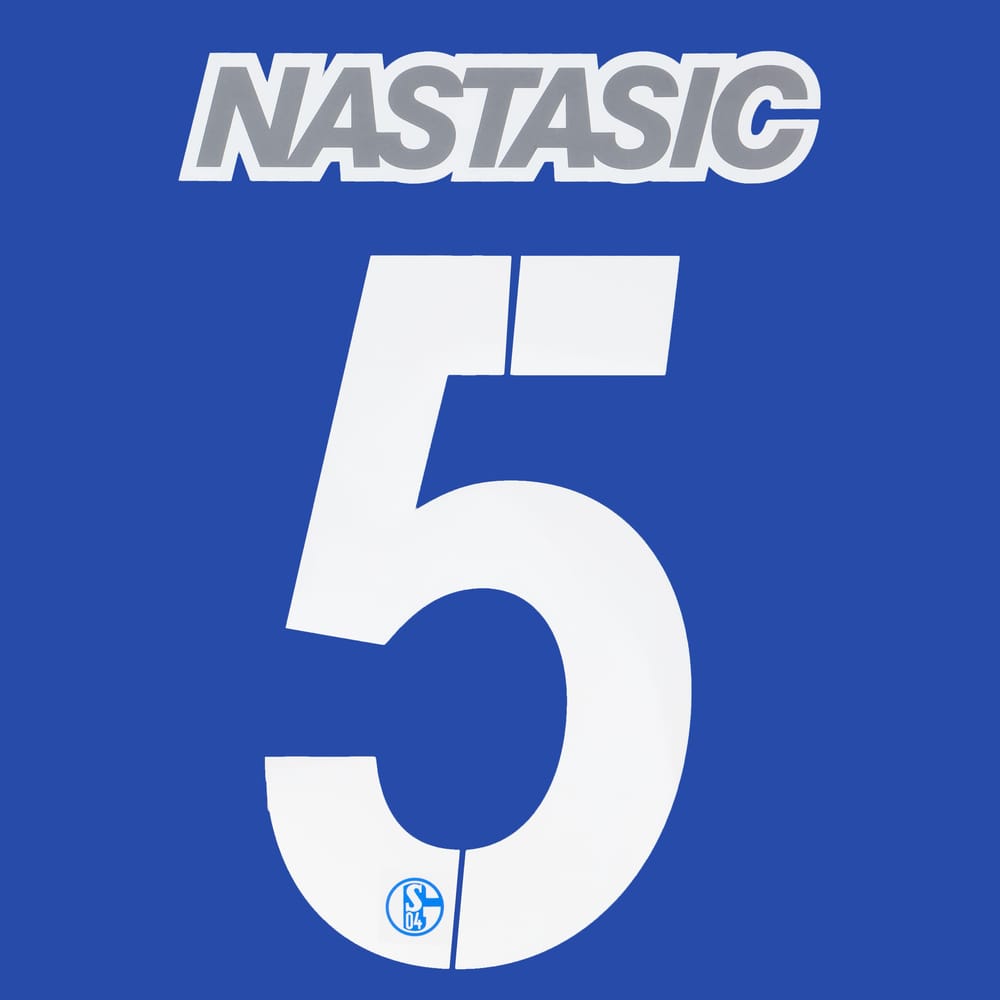 2016-18 Schalke Home Nastasic #5 Name Set
