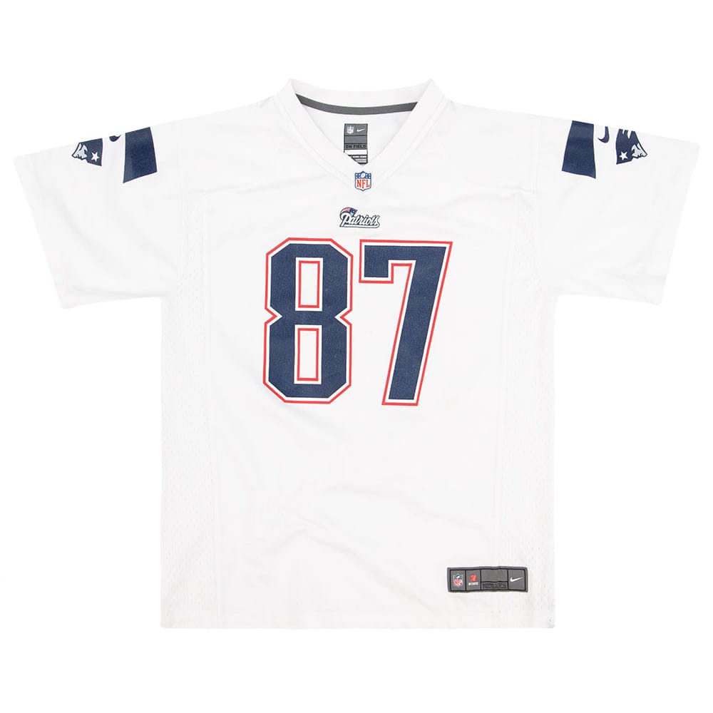 2012-16 New England Patriots Gronkowski #87 Nike Game Jersey (Away) Y