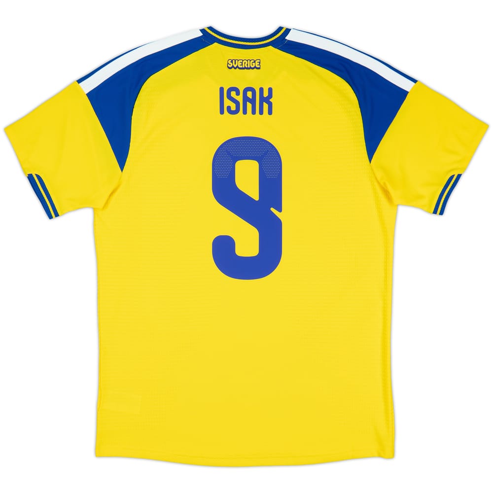 2026-27 Sweden Authentic Home Shirt Isak #9