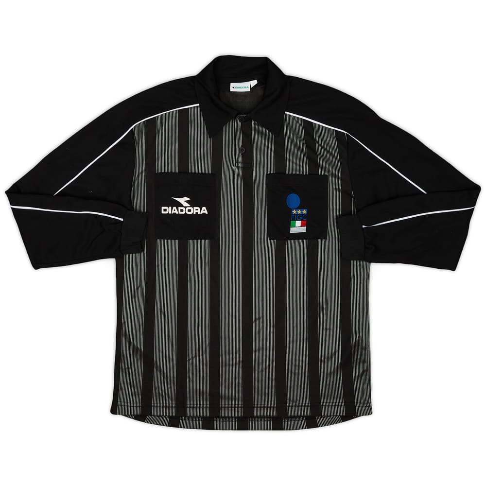1999-00 Italy Diadora FIGC Referee L/S Shirt - 6/10 - (L)