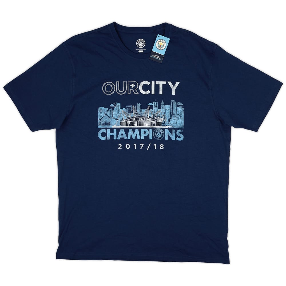 2018 Manchester City 'Champions 2017/18' Graphic Tee (XXL)