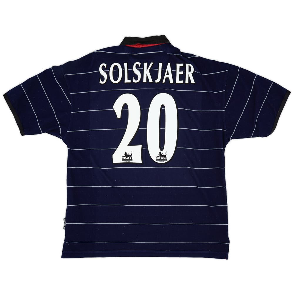 1999-00 Manchester United Away Shirt Solskjaer #20 - 9/10 - (L)