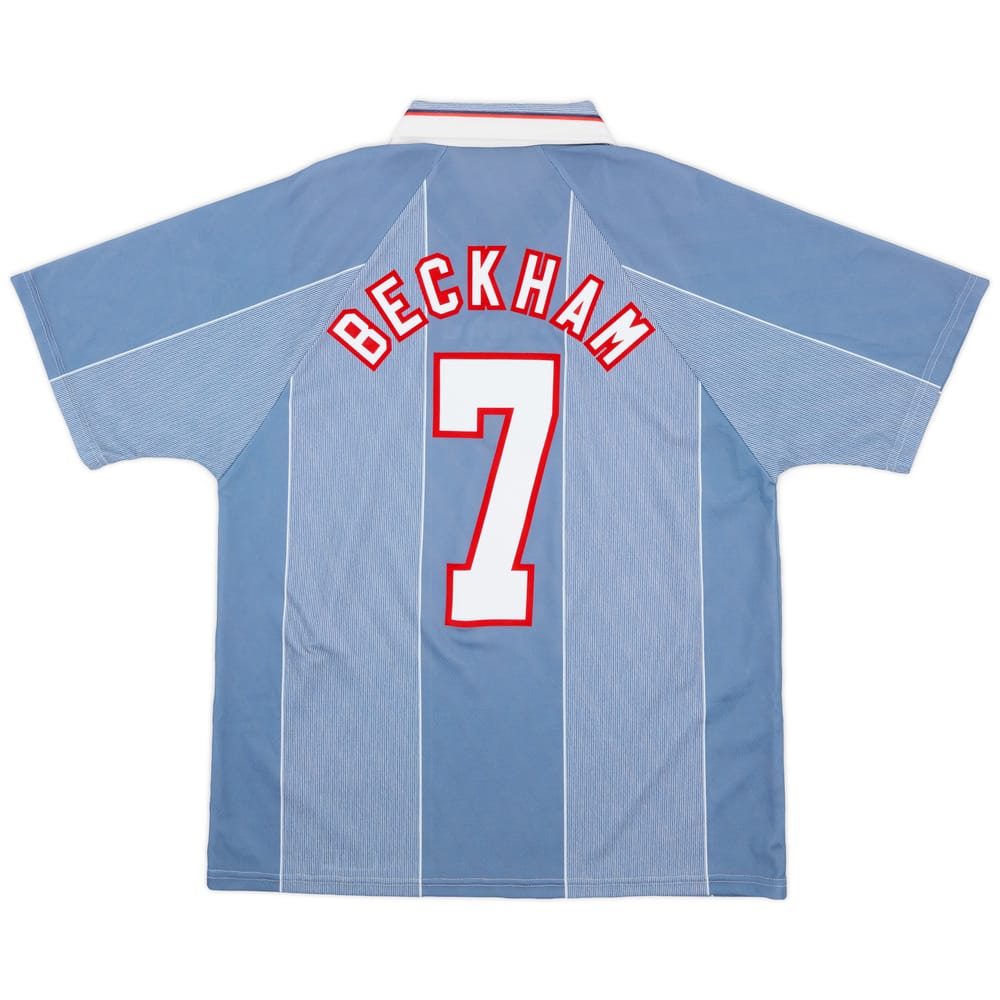 1996-97 England Away Shirt Beckham #7 - 9/10 - (L)