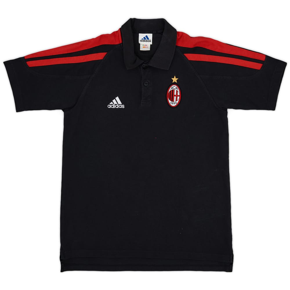 2001-02 AC Milan adidas Polo Shirt - 8/10 - (L)