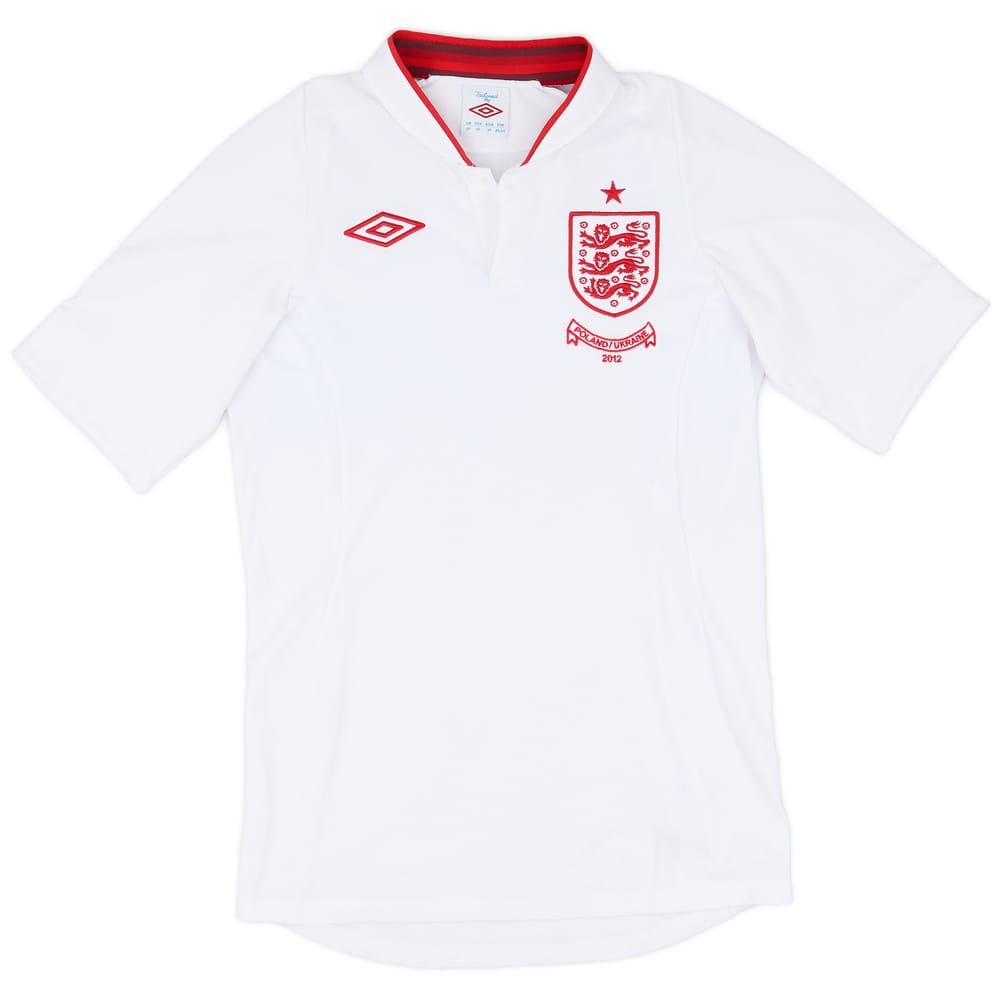 2012-13 England 'Poland/Ukraine' Home Shirt - 9/10 - (XL.Boys)