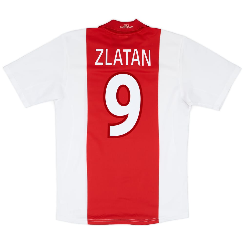 2001-02 Ajax Home Shirt Zlatan #9 - 8/10 - (M)
