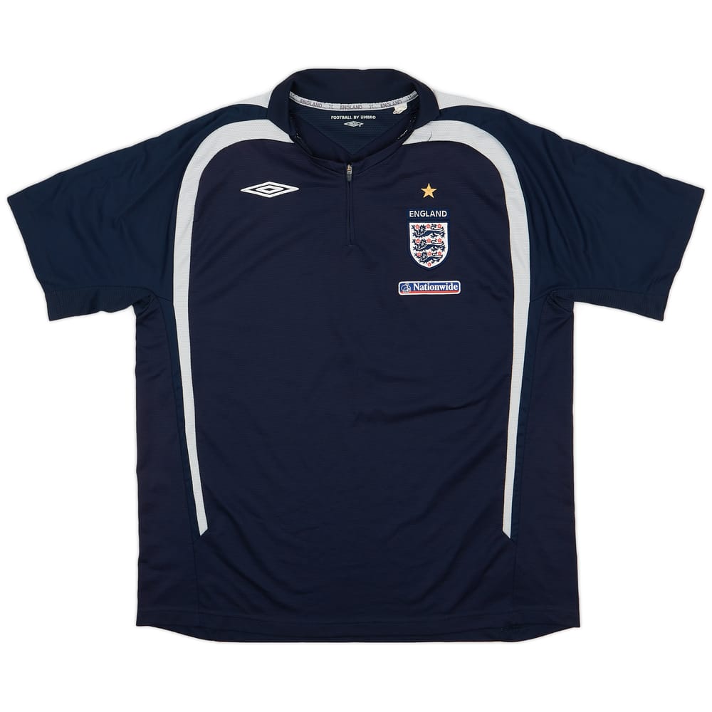 2005-06 England Umbro 1/4 Zip Training Shirt - 9/10 - (XL)