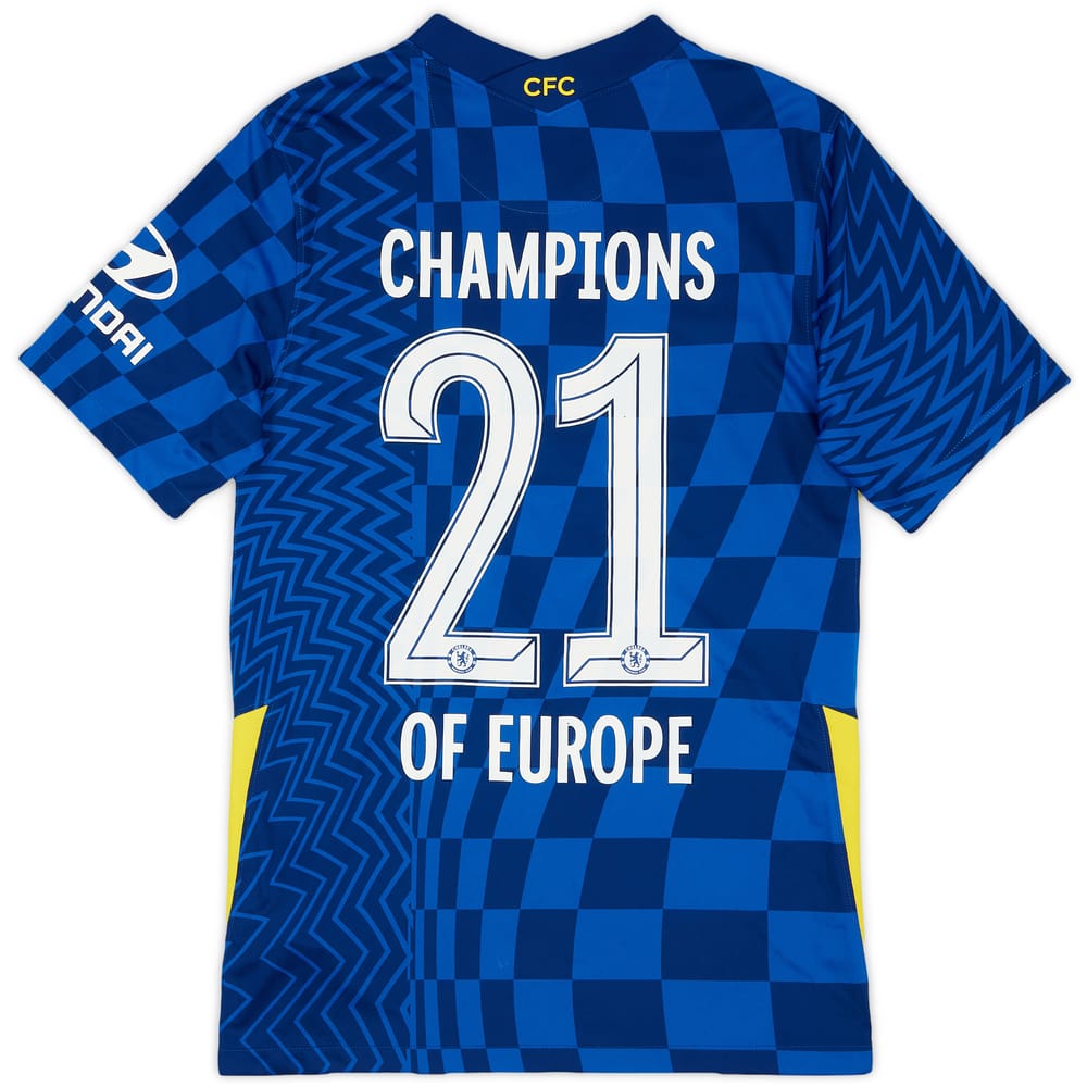 2021-22 Chelsea Home Shirt Champions #21 - 7/10 - (S)