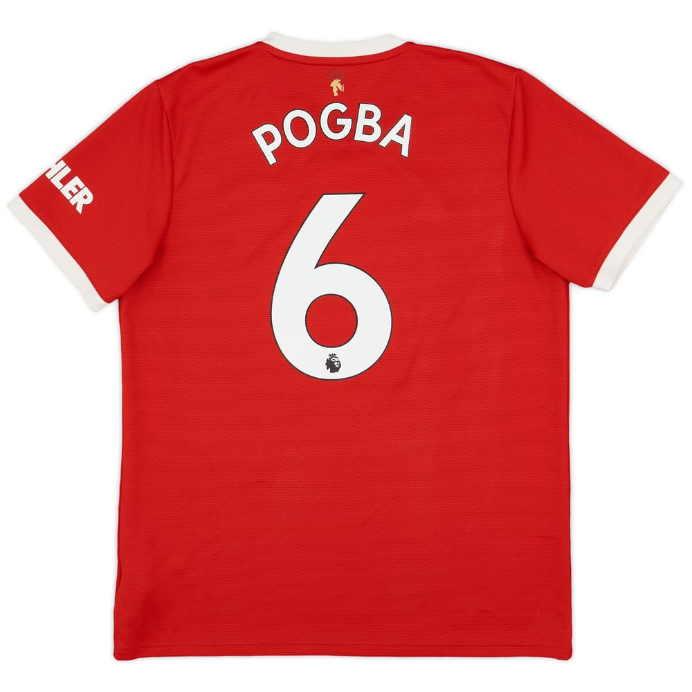 2021-22 Manchester United Home Shirt Pogba #6 - 6/10 - (L)