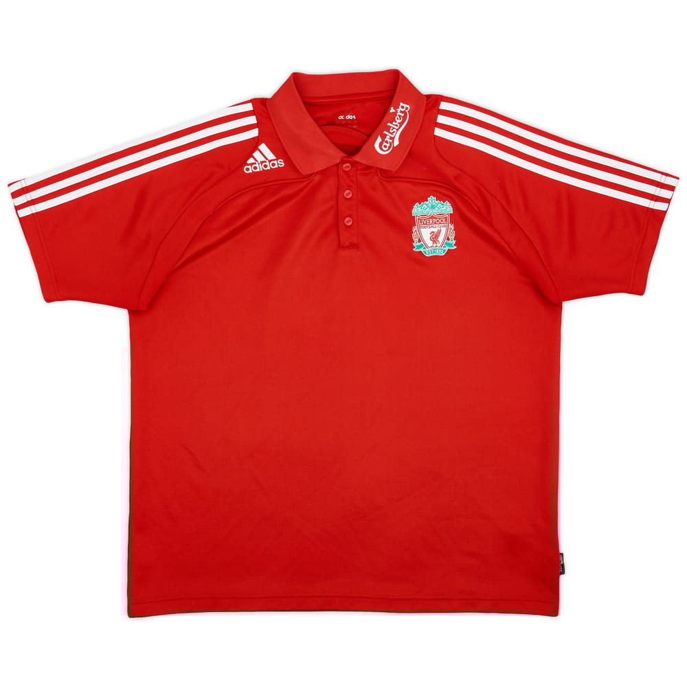 2008-09 Liverpool adidas Polo Shirt - 8/10 - (XL)