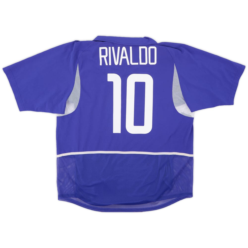 2002-04 Brazil Player Issue Away Shirt Rivaldo #10 - 8/10 - (L)