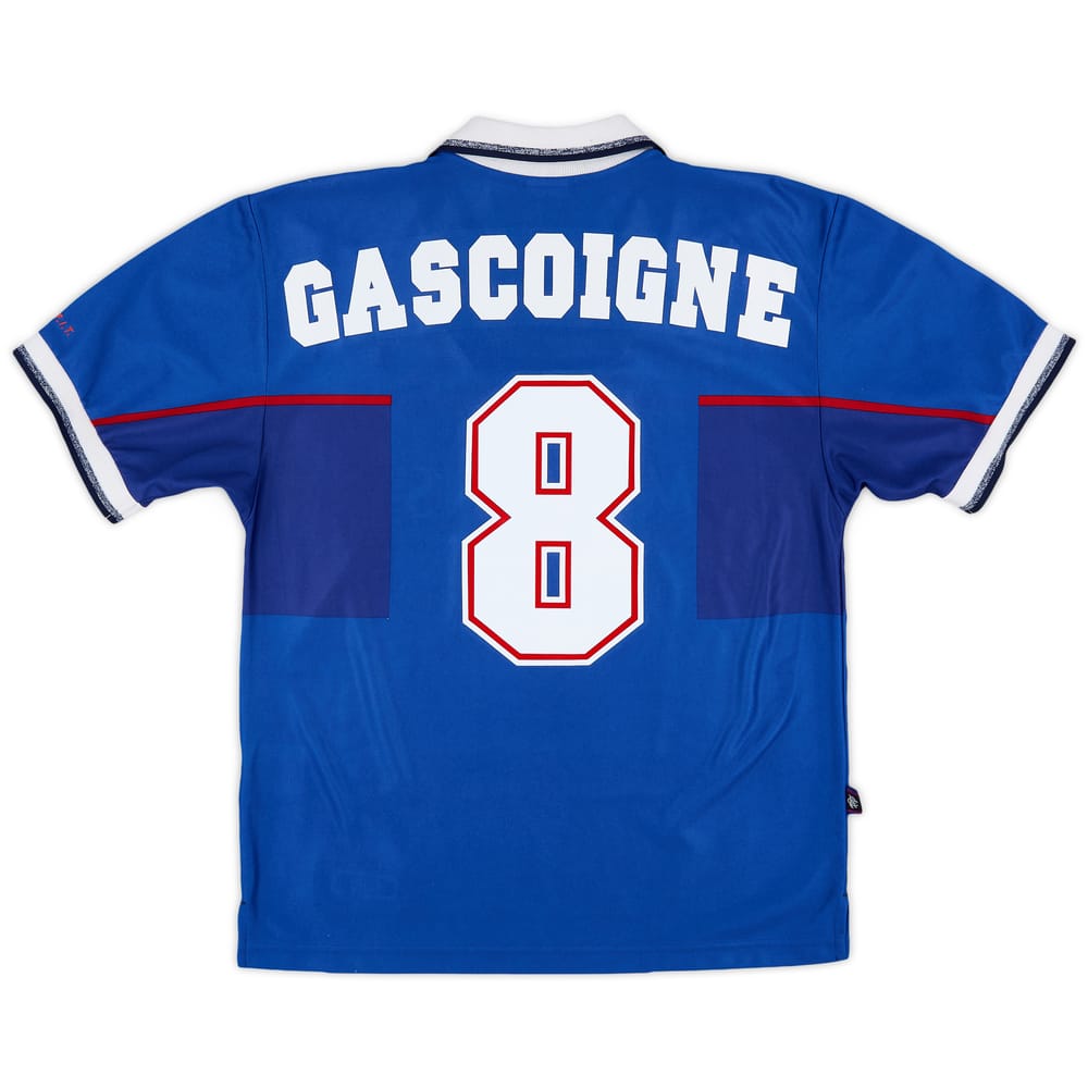 1997-99 Rangers Home Shirt Gascoigne #8 - 9/10 - (S)