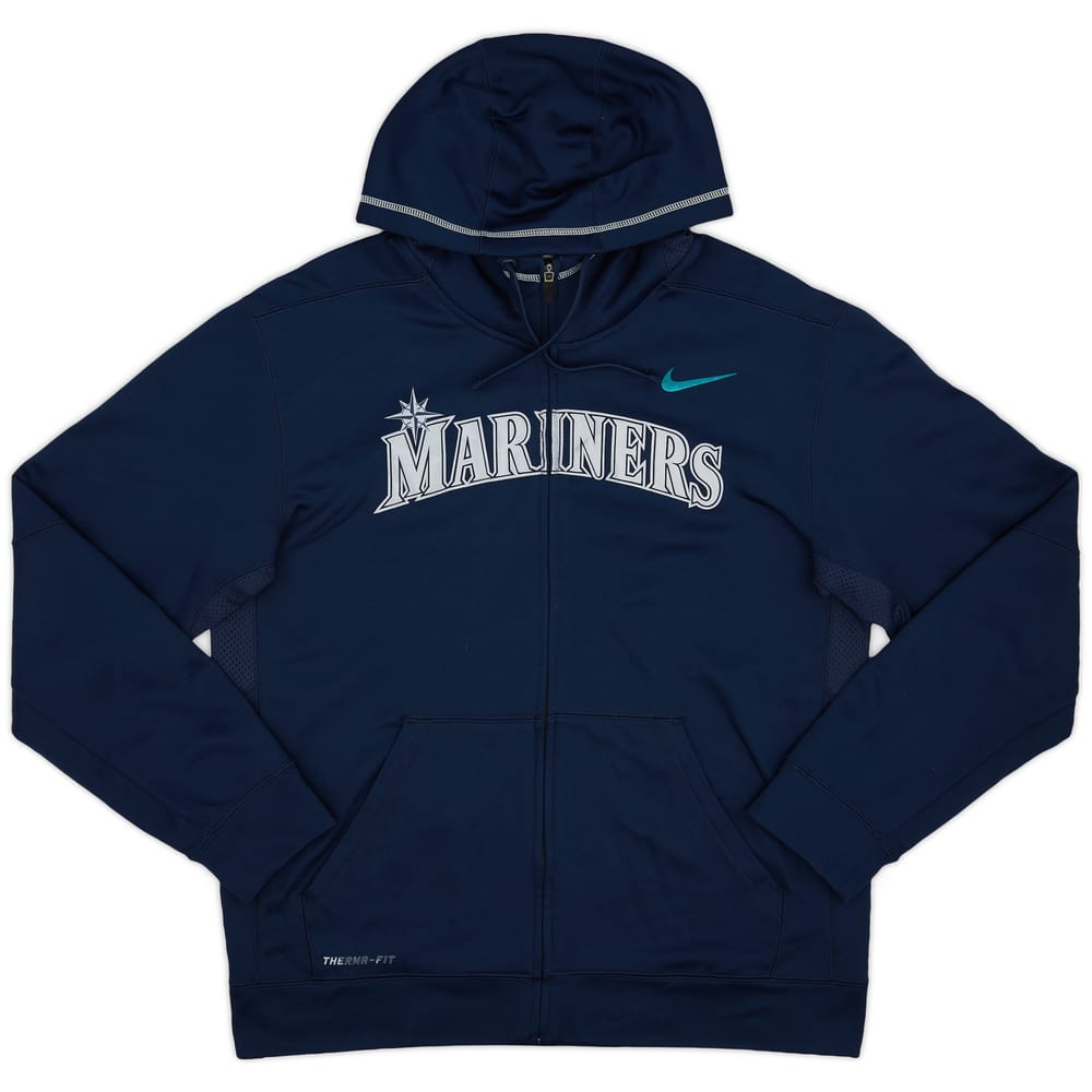 2012 Seattle Mariners Nike Full-Zip Hooded Sweat Top - 8/10 - (M)