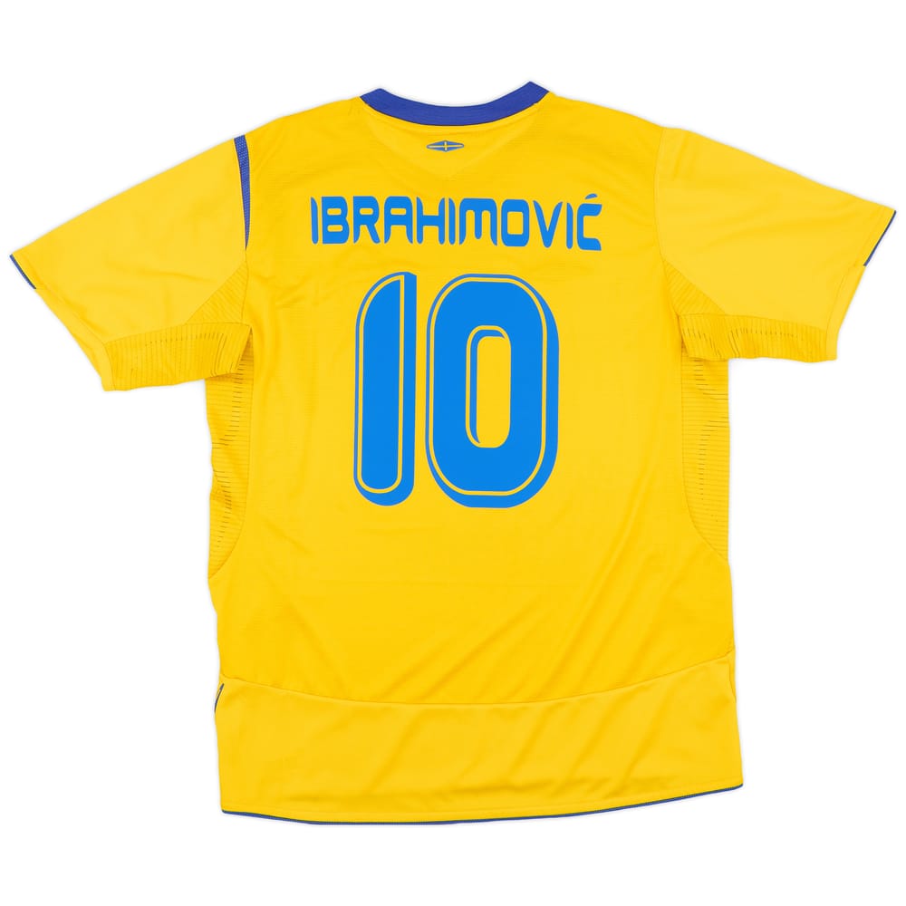 2005-06 Sweden Home Shirt Ibrahimovic #10 - 6/10 - (L)
