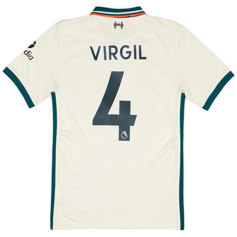 2021-22 Liverpool Away Shirt Virgil #4 - 6/10 - (XS)