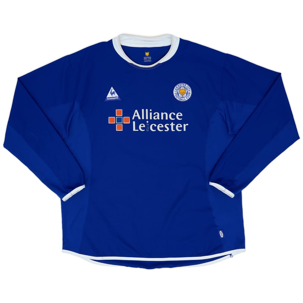 2003-04 Leicester Home L/S Shirt - 5/10 - (XL)