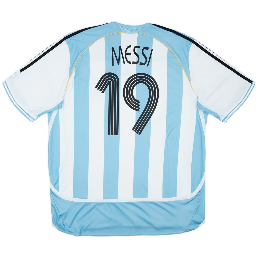 2005-07 Argentina Home Shirt Messi #19 - 6/10 - (3XL)