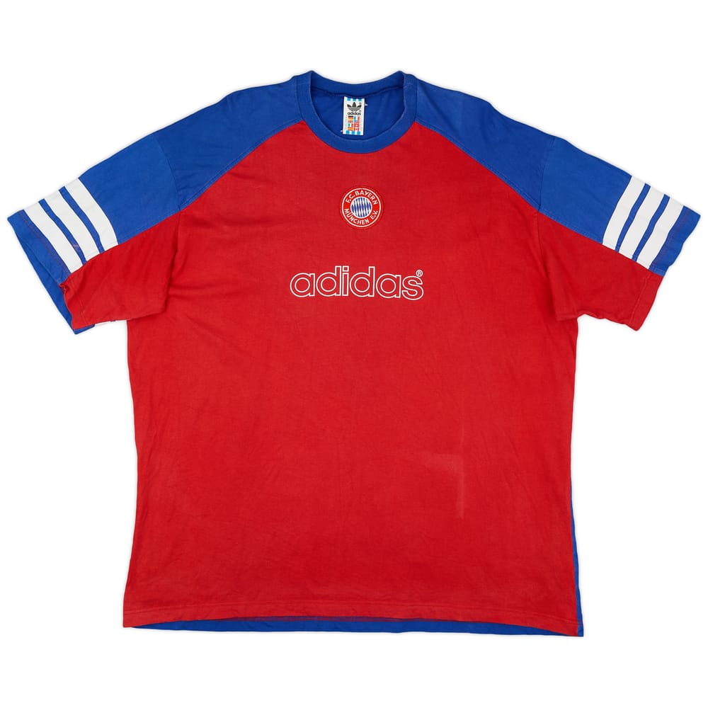 1995-96 Bayern Munich adidas Cotton Tee - 7/10 - (XL)