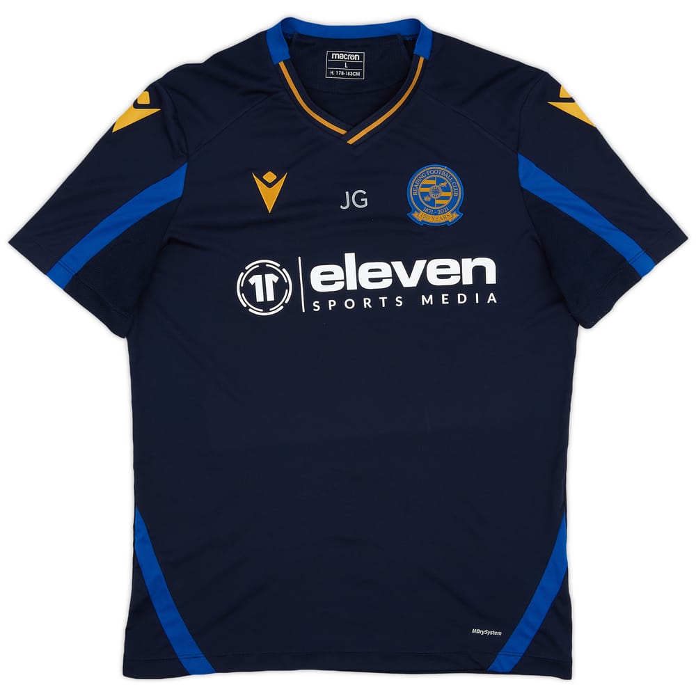 2021-22 Reading Staff Issue Macron Training Shirt 'JG' - 8/10 - (L)