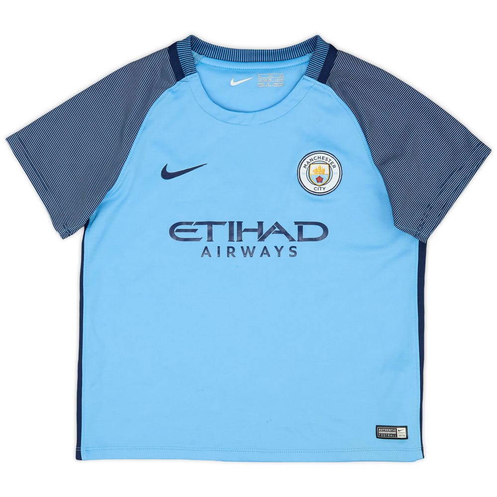 2016-17 Manchester City Home Shirt - 7/10 - (7-8 Years)