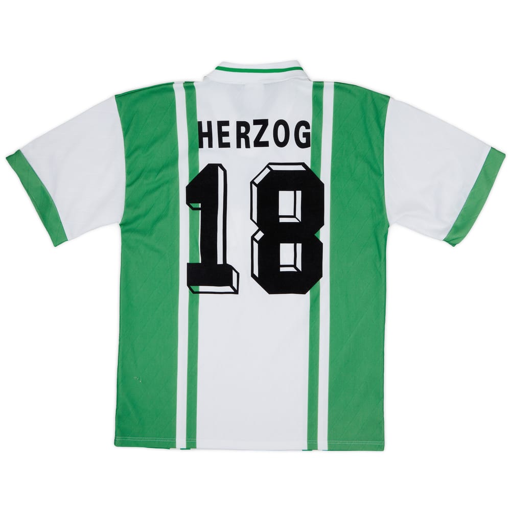 1996-97 Werder Bremen Home Shirt Herzog #18 - 6/10 - (S)