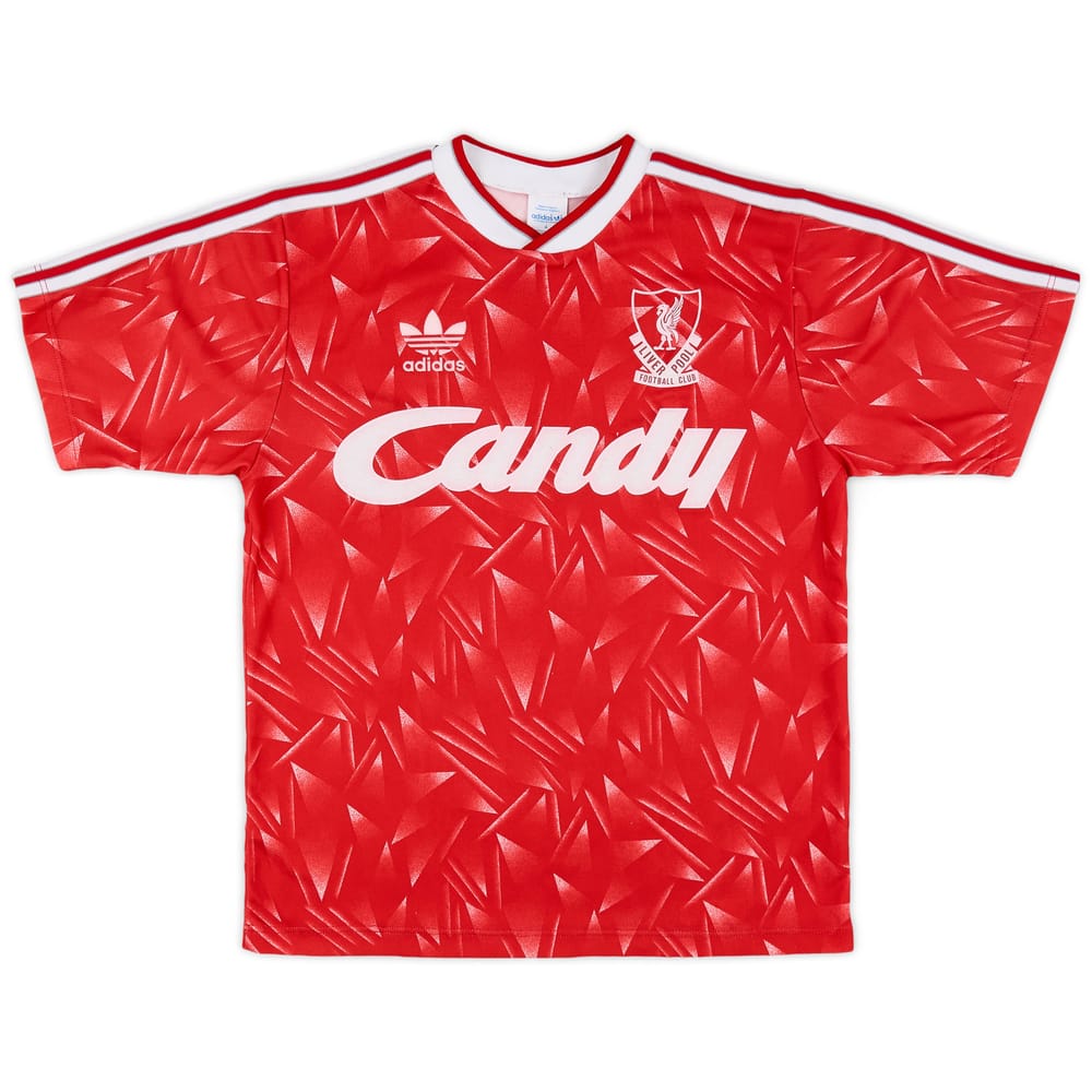 1989-91 Liverpool Home Shirt - 8/10 - (M)