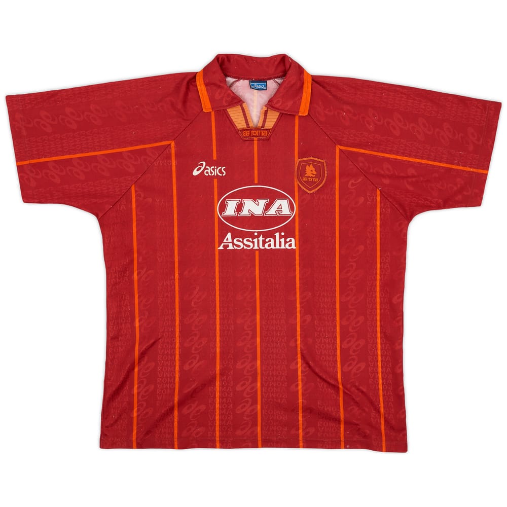1996-97 Roma Home Shirt - 8/10 - (XL)