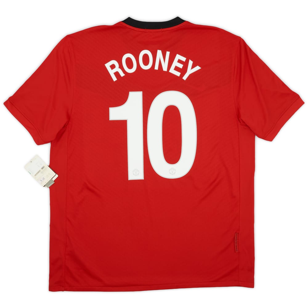 2009-10 Manchester United Home Shirt Rooney #10 (XL)