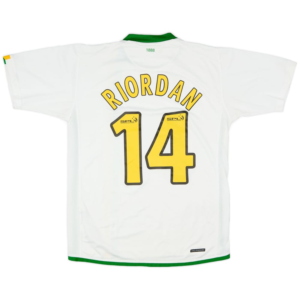 2007-08 Celtic Third Shirt Riordan #14 - 6/10 - (S)