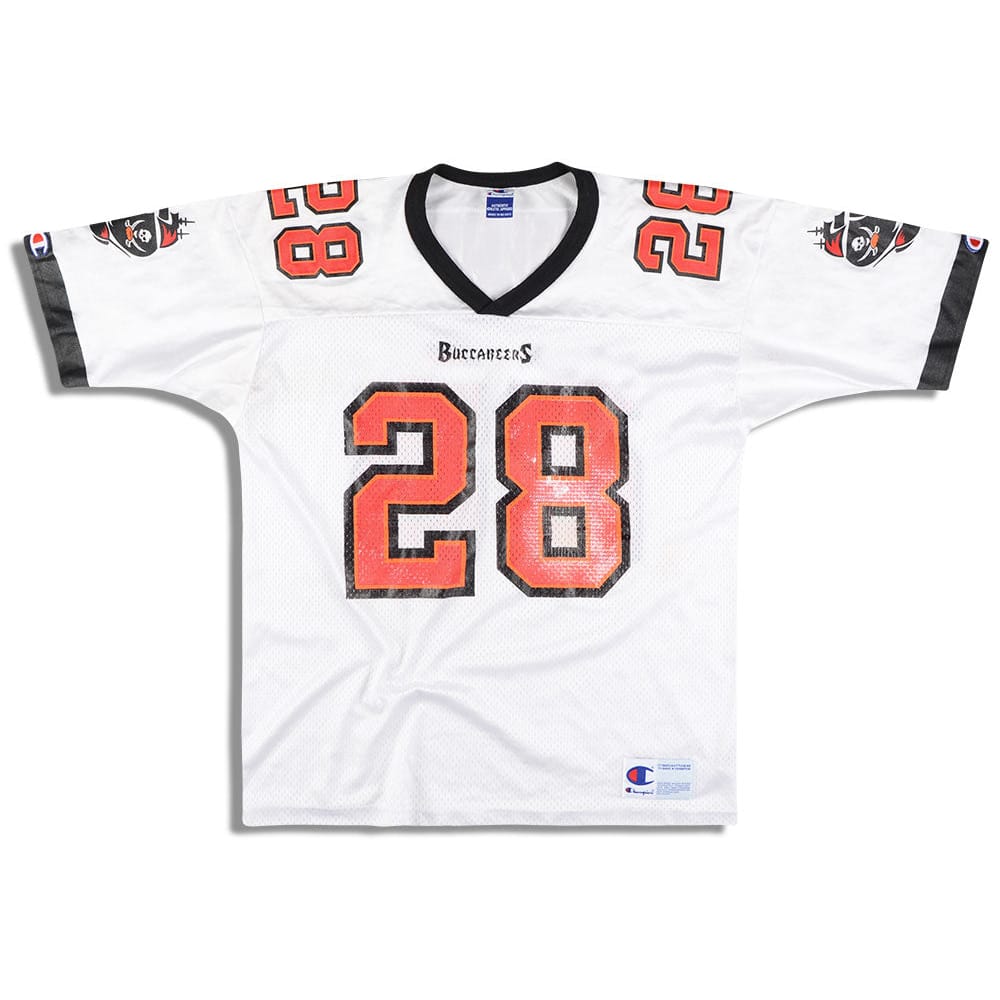 1997-00 Tampa Bay Buccaneers Dunn #28 Champion Jersey (Away) L