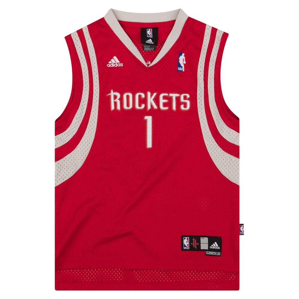 2006-10 Houston Rockets McGrady #1 adidas Swingman Jersey (Away) Y