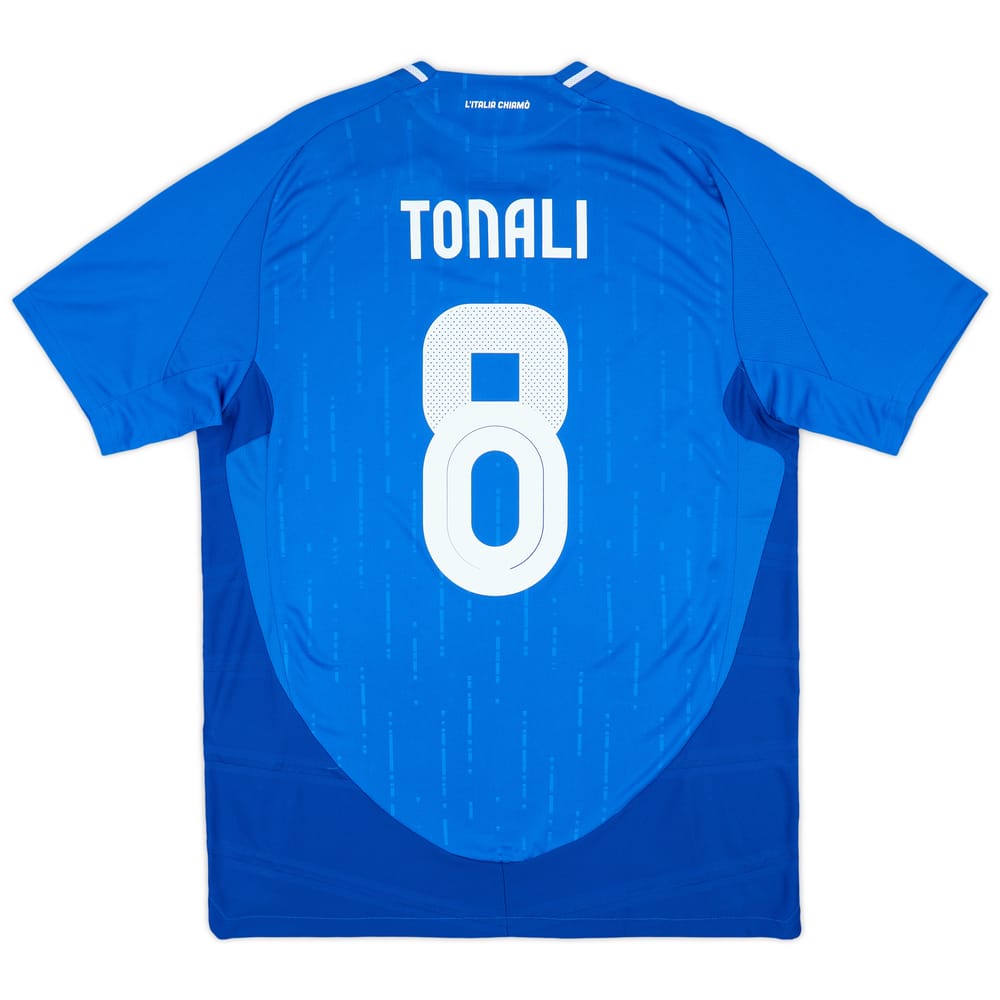 2024-25 Italy Authentic Home Shirt Tonali #8