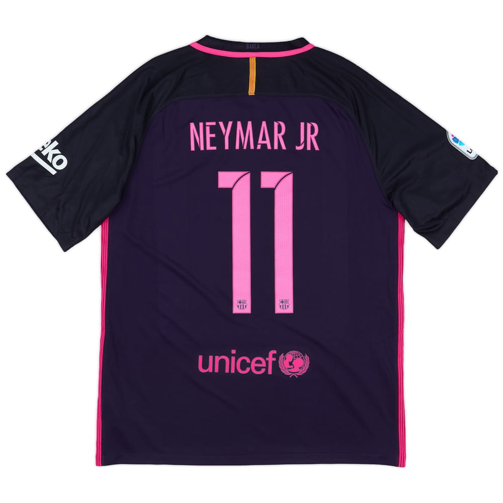 2016-17 Barcelona Away Shirt Neymar Jr #11 (L)