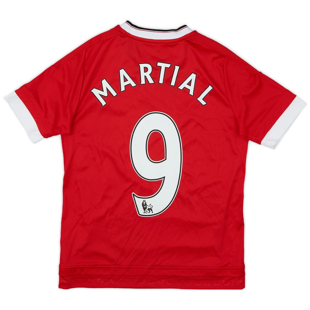 2015-16 Manchester United Home Shirt Martial #9 - 6/10 - (M.Boys)