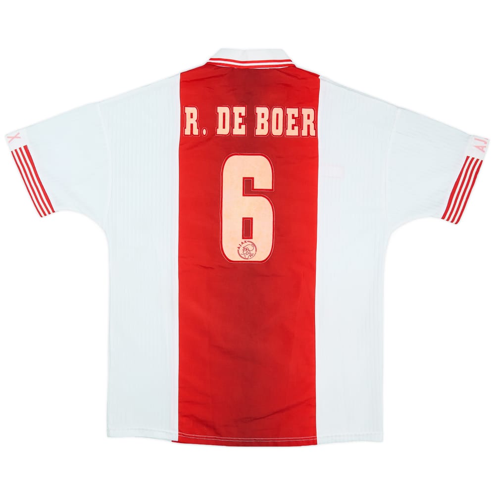 1997-98 Ajax Home Shirt R.De Boer #6 - 6/10 - (L)