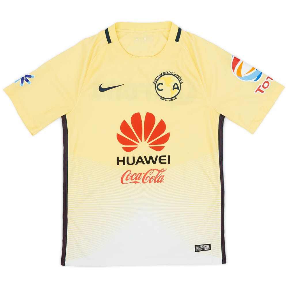2016-17 Club America Centenary Home Shirt - 9/10 - (S)