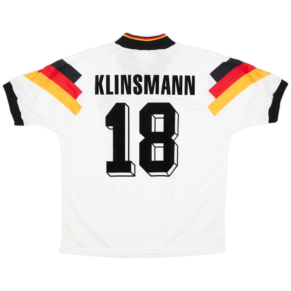 1992-94 Germany Home Shirt Klinsmann #18 - 9/10 - (M/L)