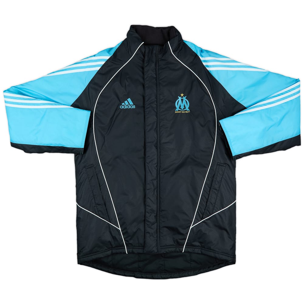 2005-06 Olympique Marseille adidas Padded Bench Coat - 10/10 - (M)