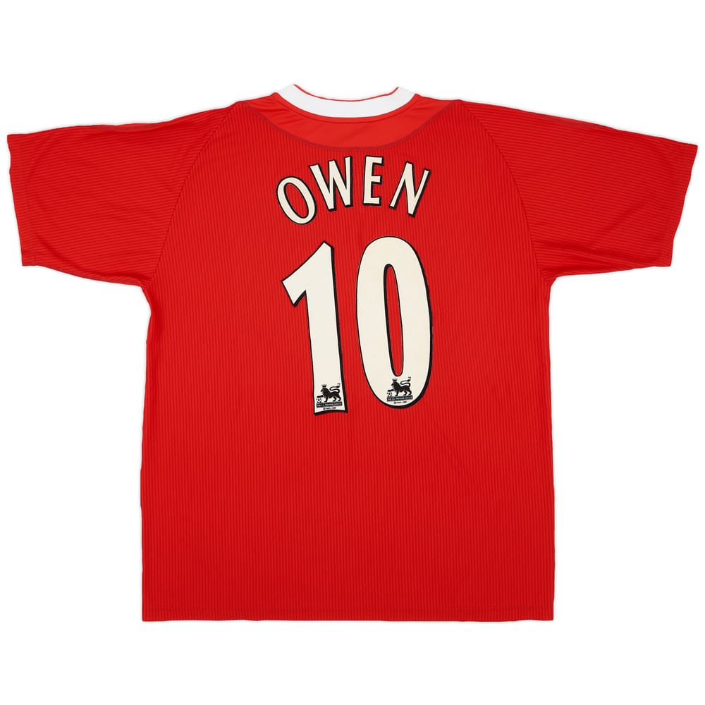 2002-04 Liverpool Home Shirt Owen #10 - 7/10 - (L)