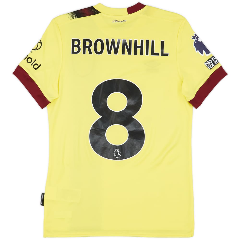2023-24 Burnley Match Issue Away Shirt Brownhill #8
