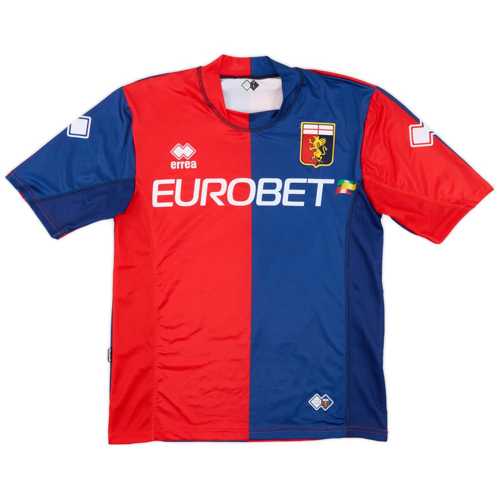 2007-08 Genoa Signed Home Shirt - 9/10 - (L)