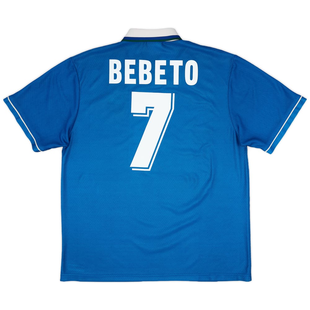 1994-97 Brazil Away Shirt Bebeto #7 - 8/10 - (XL)