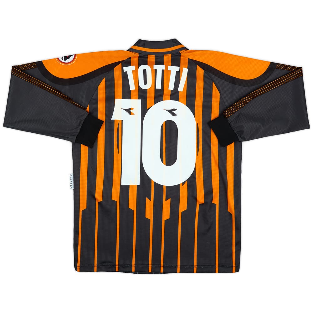 1997-98 Roma Third L/S Shirt Totti #10 - 6/10 - (M)