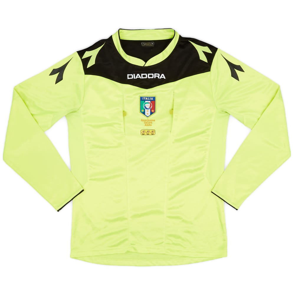 2014-15 Italy Diadora Referee L/S Shirt - 7/10 - (M)