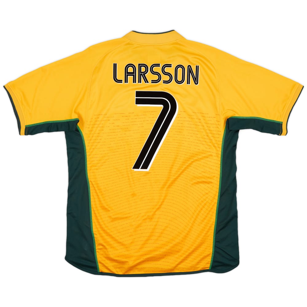 2002-03 Celtic Away Shirt Larsson #7 - 9/10 - (L)