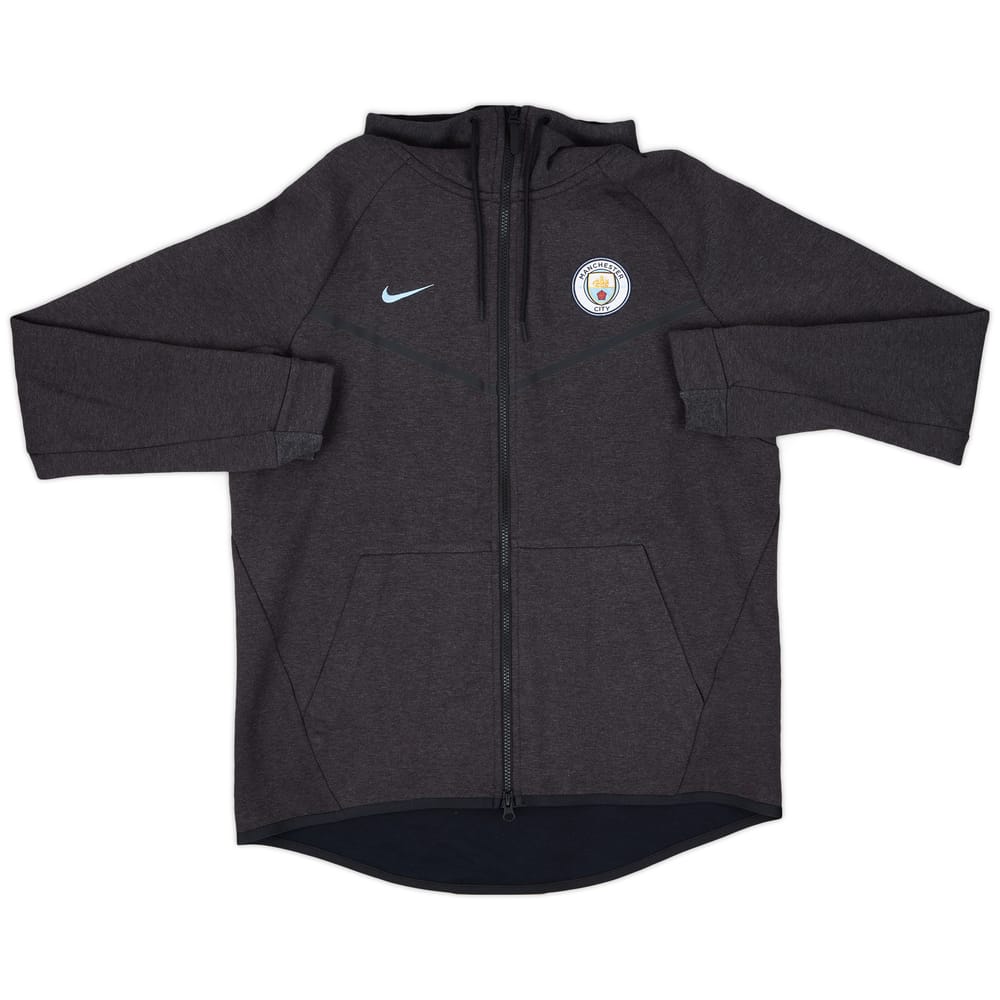 2017-18 Manchester City Nike Hooded Sweat Top - 9/10 - (L)