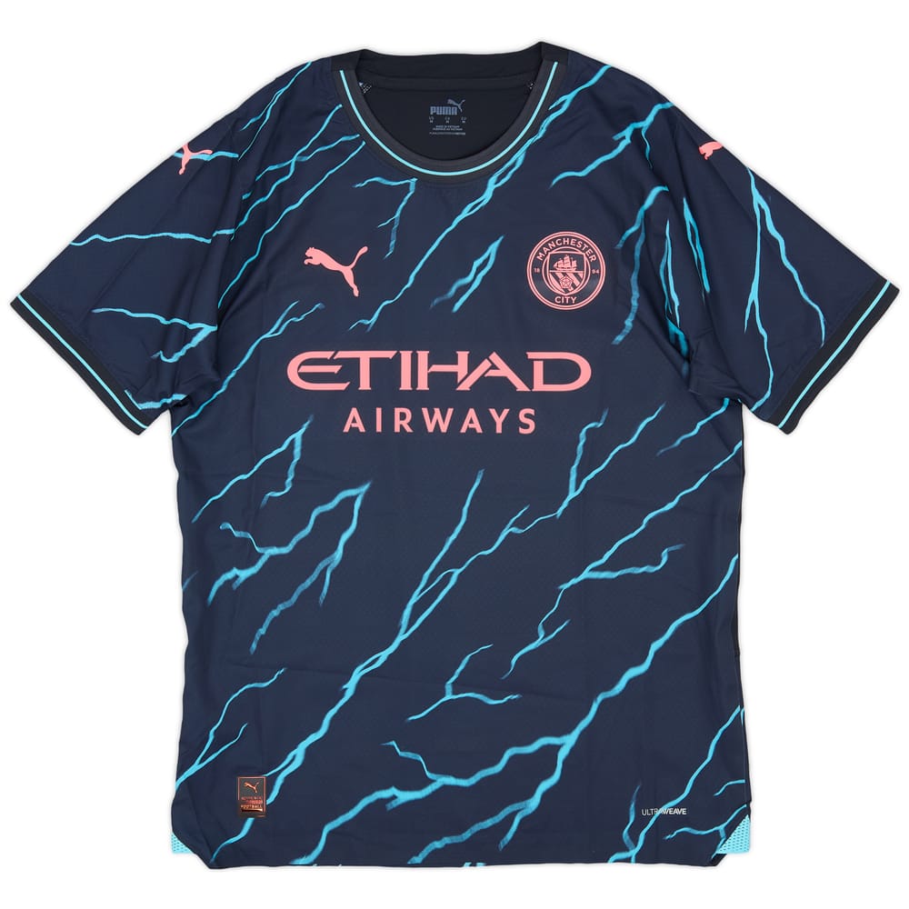 2023-24 Manchester City Player Issue Third Shirt - 9/10 - (M)